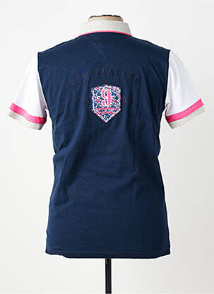 Polo tissage jersey manches courtes bleu CAMBERABERO homme