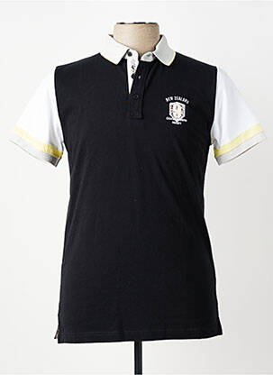 Polo coupe droite manches courtes noir CAMBERABERO homme