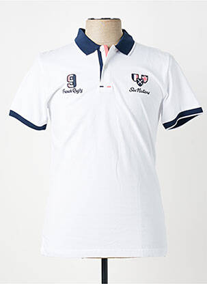 Polo coupe droite manches courtes blanc CAMBERABERO homme