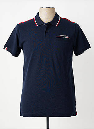 Polo coupe droite manches courtes bleu CAMBERABERO homme
