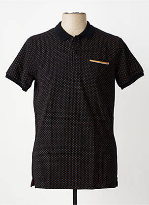 Polo coupe droite manches courtes noir CAMBERABERO homme