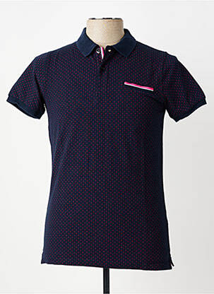 Polo coupe droite manches courtes bleu CAMBERABERO homme