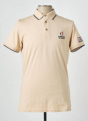 Polo coupe droite manches courtes beige CAMBERABERO homme