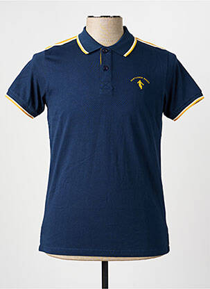 Polo coupe droite manches courtes bleu CAMBERABERO homme