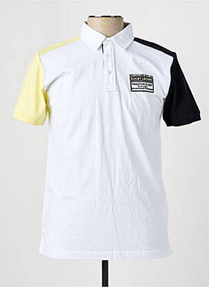 Polo coupe droite manches courtes blanc CAMBERABERO homme