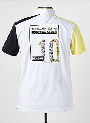 Polo coupe droite manches courtes blanc CAMBERABERO homme