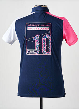 Polo tissage jersey manches courtes bleu CAMBERABERO homme