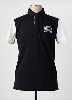 Polo coupe cintrée manches courtes noir CAMBERABERO homme