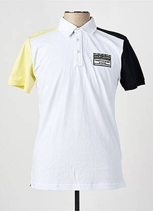Polo coupe droite manches courtes blanc CAMBERABERO homme
