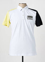 Polo coupe droite manches courtes blanc CAMBERABERO homme