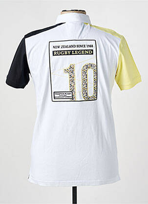 Polo coupe droite manches courtes blanc CAMBERABERO homme