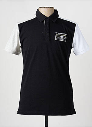 Polo tissage jersey manches courtes noir CAMBERABERO homme
