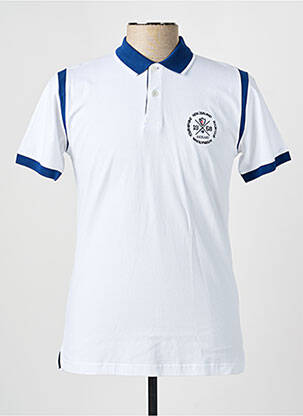 Polo coupe droite manches courtes blanc CAMBERABERO homme