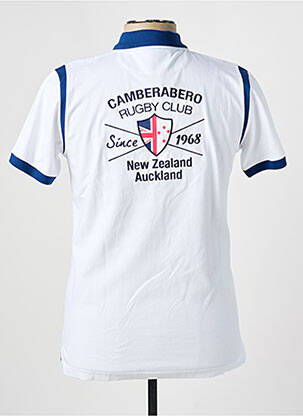 Polo coupe droite manches courtes blanc CAMBERABERO homme