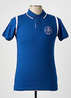 Polo coupe cintrée manches courtes bleu CAMBERABERO homme
