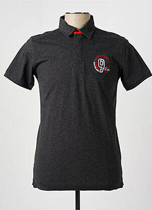 Polo coupe droite manches courtes gris fonce CAMBERABERO homme