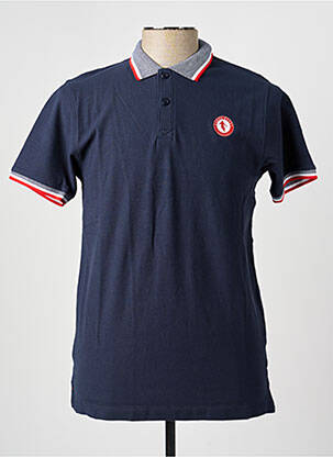 Polo coupe cintrée manches courtes bleu CAMBERABERO homme