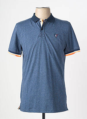 Polo coupe droite manches courtes bleu CAMBERABERO homme