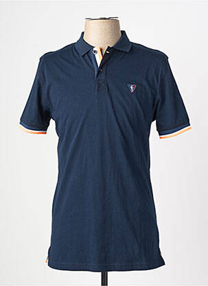 Polo manches longues manches longues bleu CAMBERABERO homme