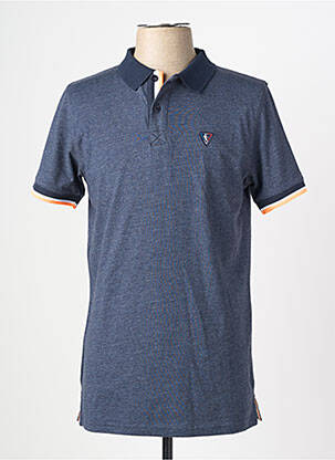 Polo coupe droite manches courtes bleu CAMBERABERO homme