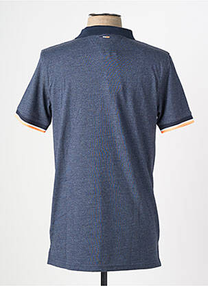 Polo coupe droite manches courtes bleu CAMBERABERO homme