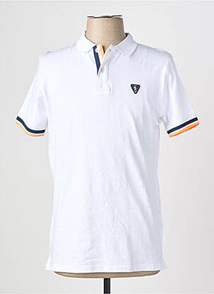 Polo coupe droite manches courtes blanc CAMBERABERO homme