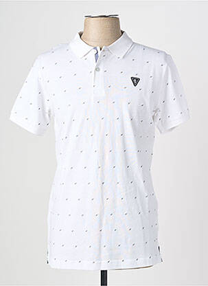 Polo coupe droite manches courtes blanc CAMBERABERO homme