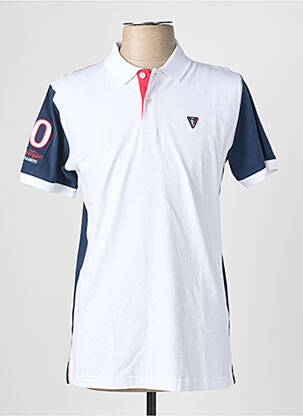 Polo tissage jersey manches courtes bleu CAMBERABERO homme