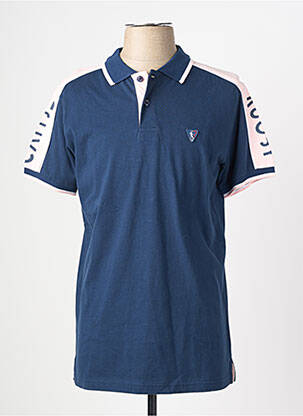 Polo coupe droite manches courtes bleu CAMBERABERO homme