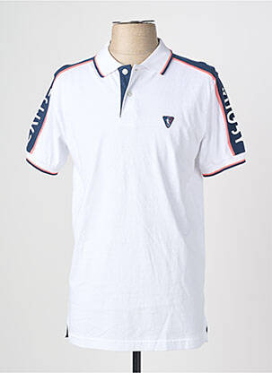 Polo coupe droite manches courtes blanc CAMBERABERO femme