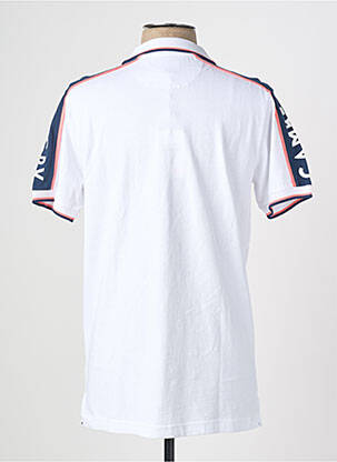 Polo coupe droite manches courtes blanc CAMBERABERO femme