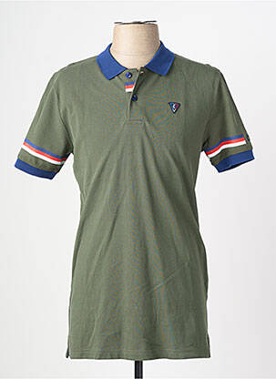 Polo stretch manches courtes vert CAMBERABERO homme