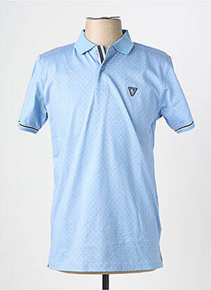 Polo manches longues manches longues bleu CAMBERABERO homme