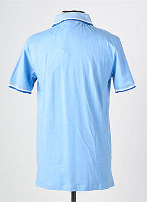 Polo tissage jersey manches courtes bleu CAMBERABERO homme