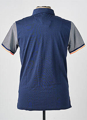 Polo coupe droite manches courtes bleu CAMBERABERO homme