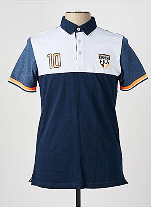 Polo coupe droite manches courtes bleu CAMBERABERO homme