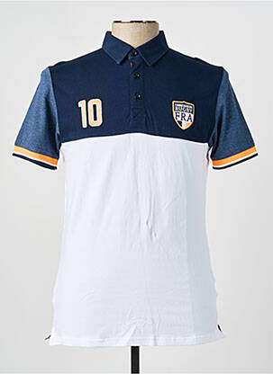 Polo coupe droite manches courtes bleu CAMBERABERO homme