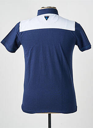 Polo coupe cintrée manches courtes bleu CAMBERABERO homme