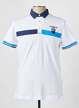 Polo coupe droite manches courtes blanc CAMBERABERO femme