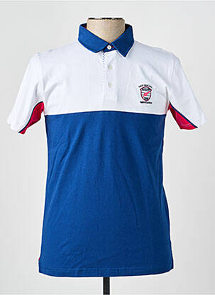Polo coupe droite manches courtes bleu CAMBERABERO homme