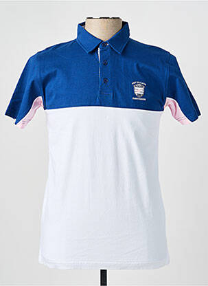 Polo coupe droite manches courtes bleu CAMBERABERO homme