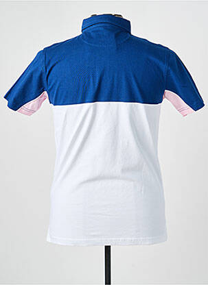 Polo coupe droite manches courtes bleu CAMBERABERO homme