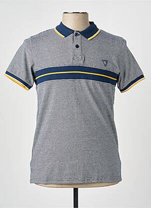Polo coupe droite manches courtes bleu CAMBERABERO homme