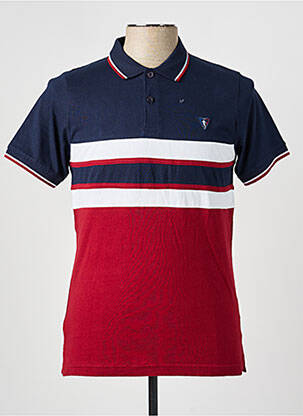 Polo coupe droite manches courtes bleu CAMBERABERO homme
