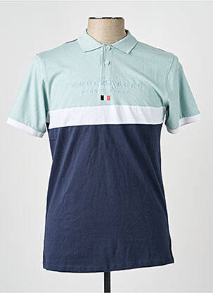 Polo coupe droite manches courtes bleu CAMBERABERO homme