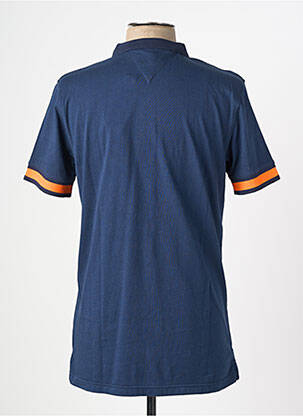 Polo fermeture boutonnée sur le devant manches courtes bleu CAMBERABERO homme