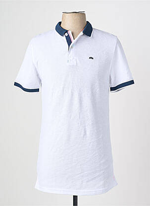Polo coupe droite manches courtes blanc CAMBERABERO homme
