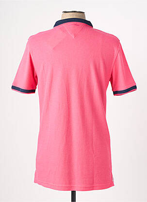 Polo stretch manches courtes rose CAMBERABERO homme