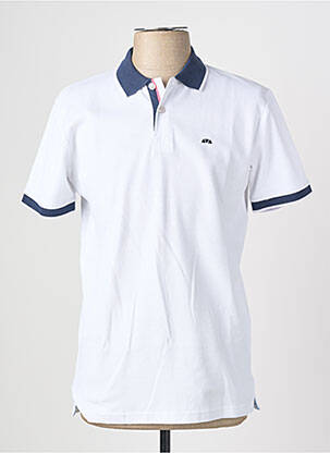 Polo coupe droite manches courtes blanc CAMBERABERO homme
