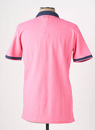 Polo stretch manches courtes rose CAMBERABERO homme